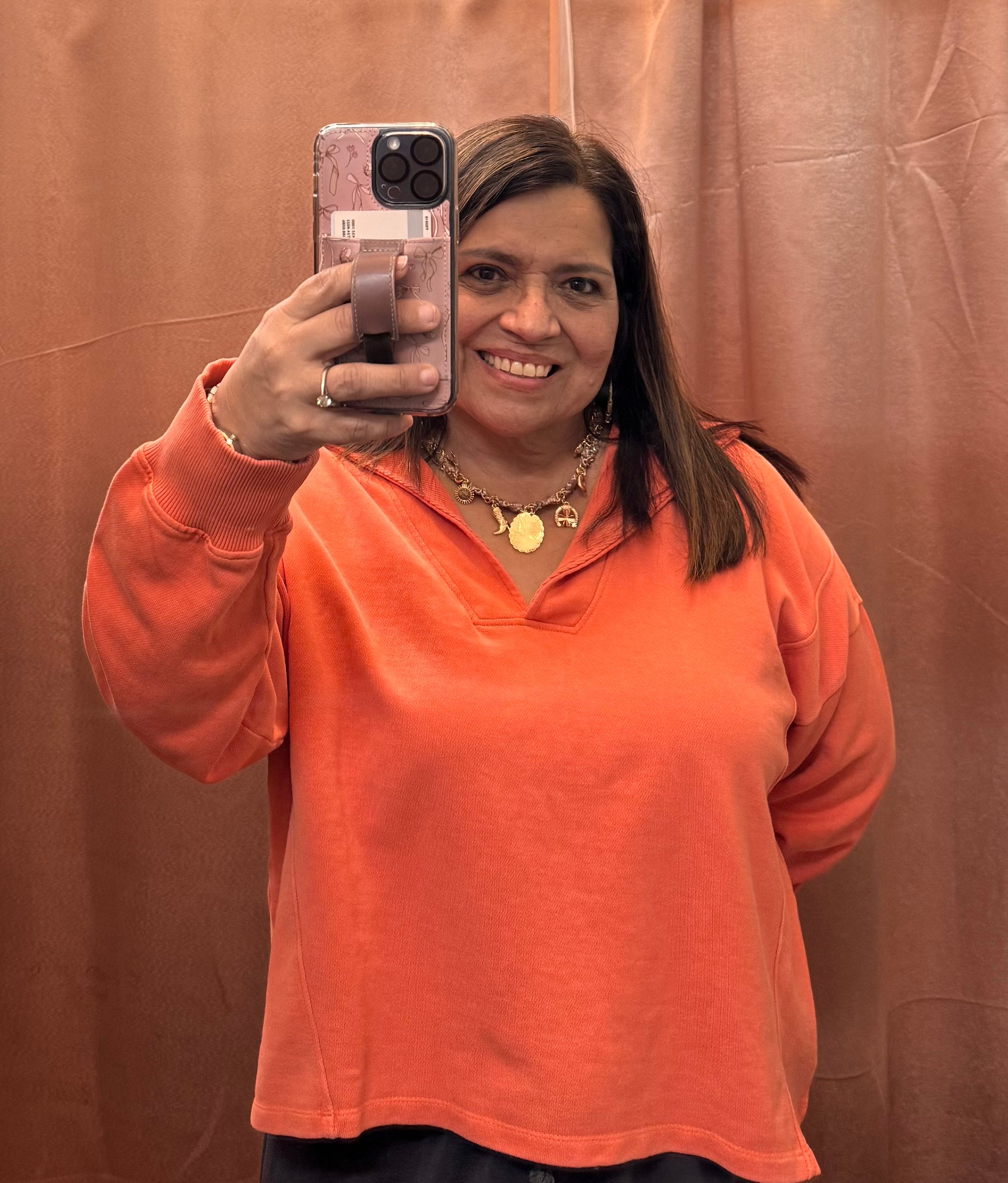 Just Peachy Pullover by Simply Southern
