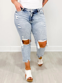 Lovervet Hi-rise crop straight fit