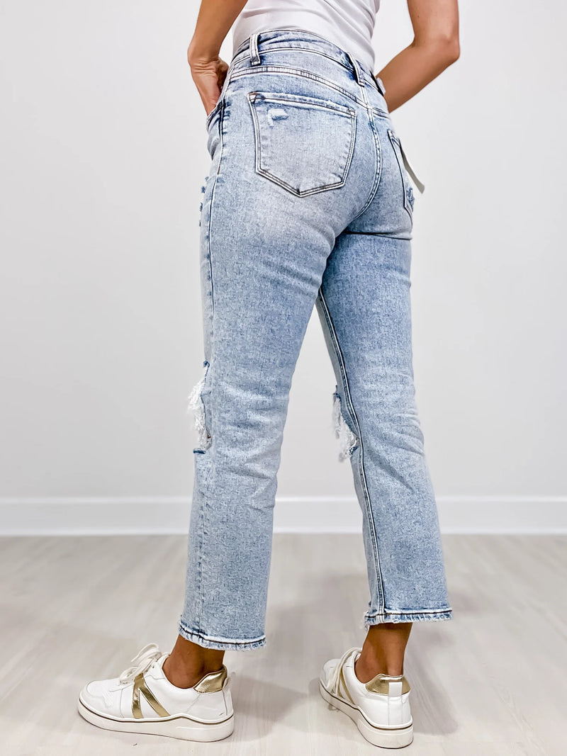 Lovervet Hi-rise crop straight fit