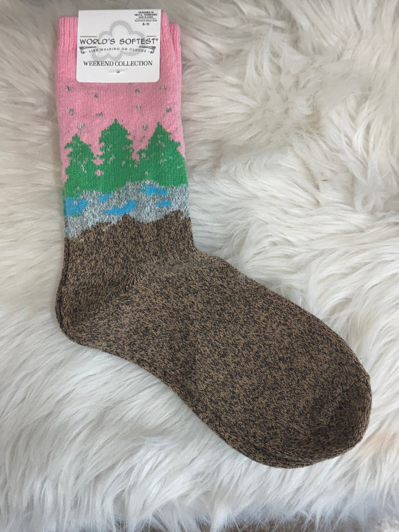 Forest Mini Crew Socks by WSS