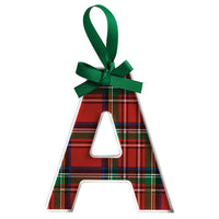 Initial Tartan Ornaments