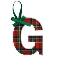 Initial Tartan Ornaments