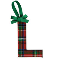 Initial Tartan Ornaments
