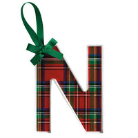 Initial Tartan Ornaments