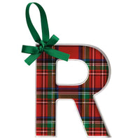 Initial Tartan Ornaments