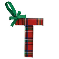 Initial Tartan Ornaments