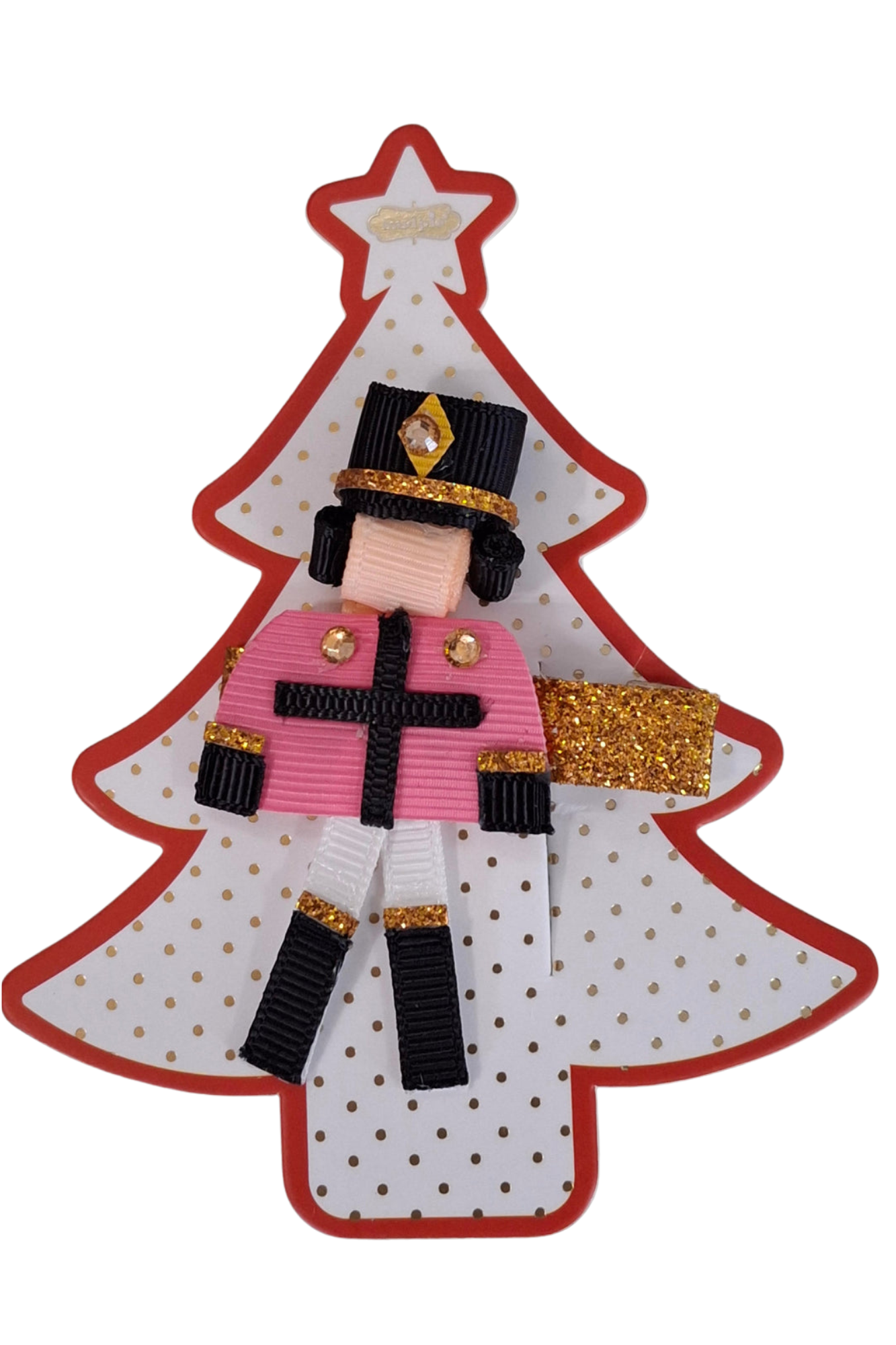 Rolled Ribbon Character Hair Clip