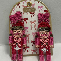 Holiday Beaded Earrings by Mud Pie