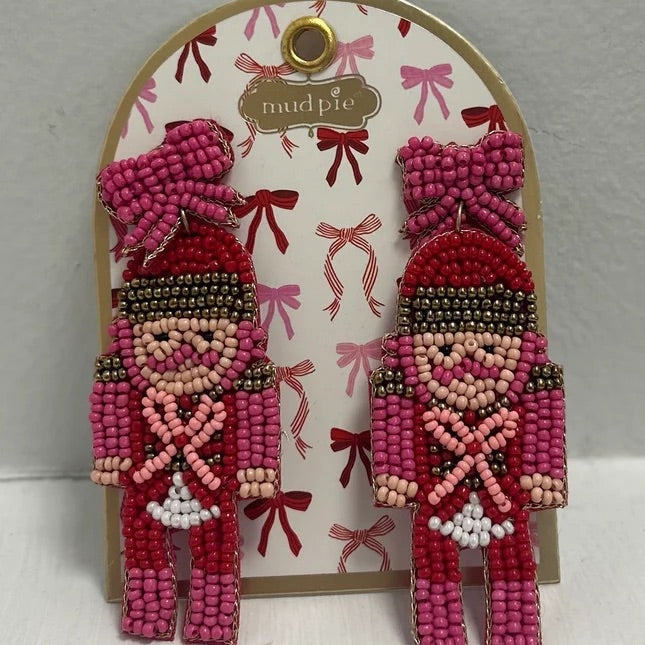 Holiday Beaded Earrings by Mud Pie