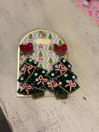 Holiday Beaded Earrings by Mud Pie