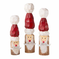Santa Wood Block Sitters by Mud Pie