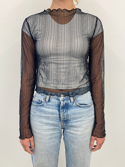 Cream Sheer Under Shirt by Zutter *Final Sale
