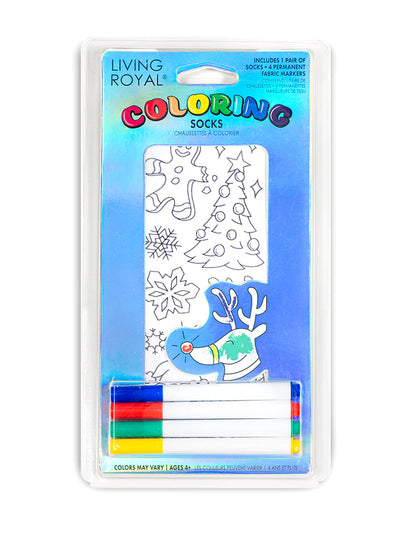 Living Royal Holiday Coloring Socks