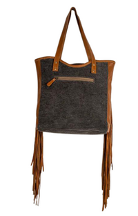 Mojave Paisley Fringed Tote Bag- Myra /mra fringe bag/ aztec/ fringe/ fun 