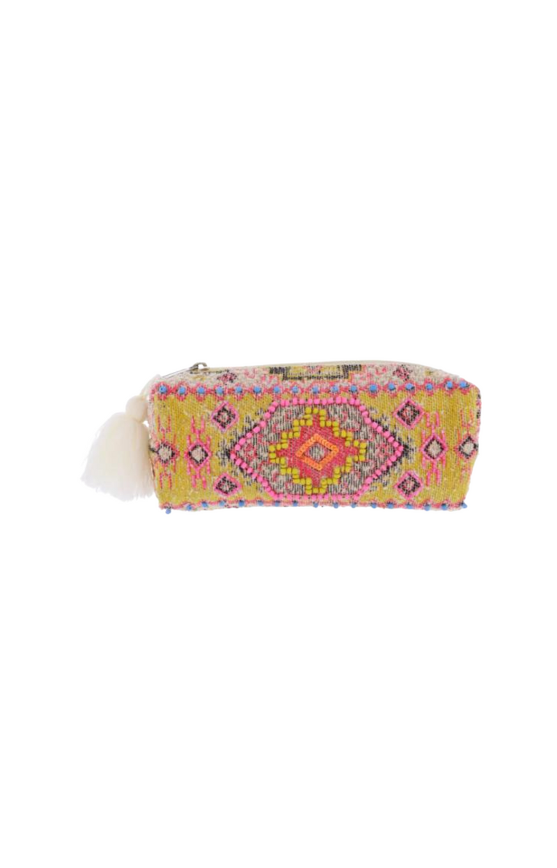 small zip pouch/ maya/ jane marie/ cosmetic bag/ travel pouch 