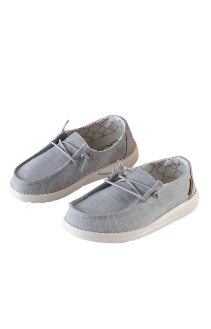 Hey Dude Wendy Youth Linen Grey