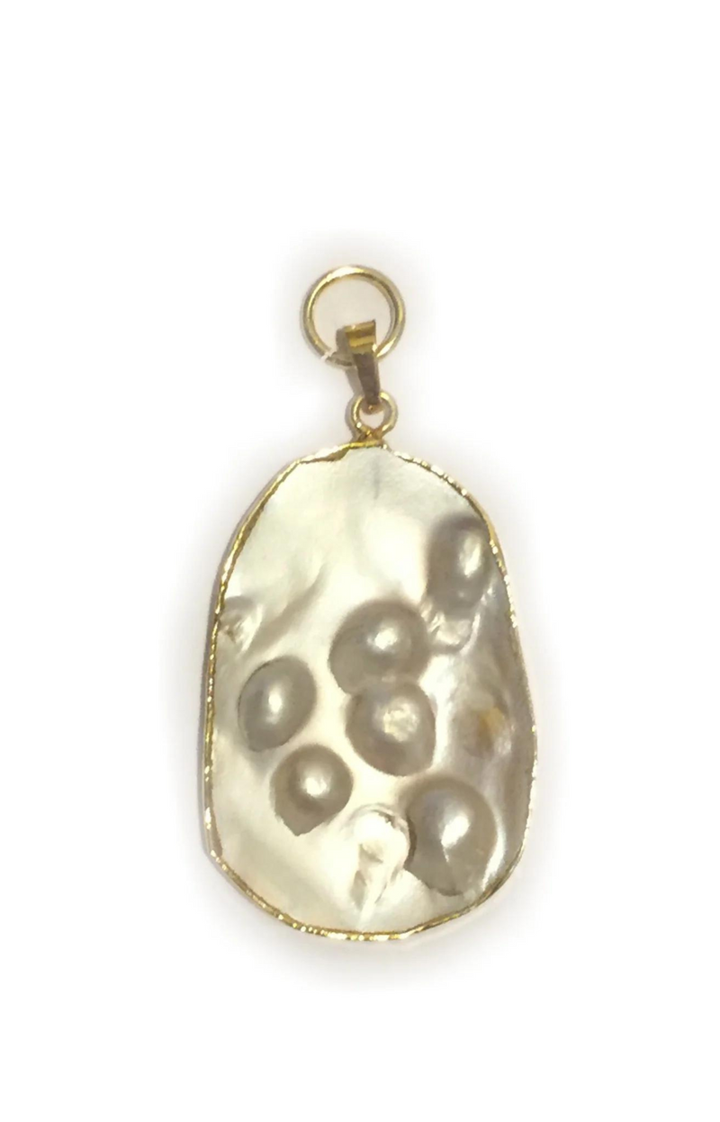 Benny & Ezra Large Statement Pearl Charm