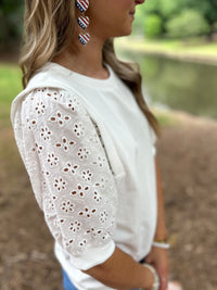 Fate Eyelet Lace Top