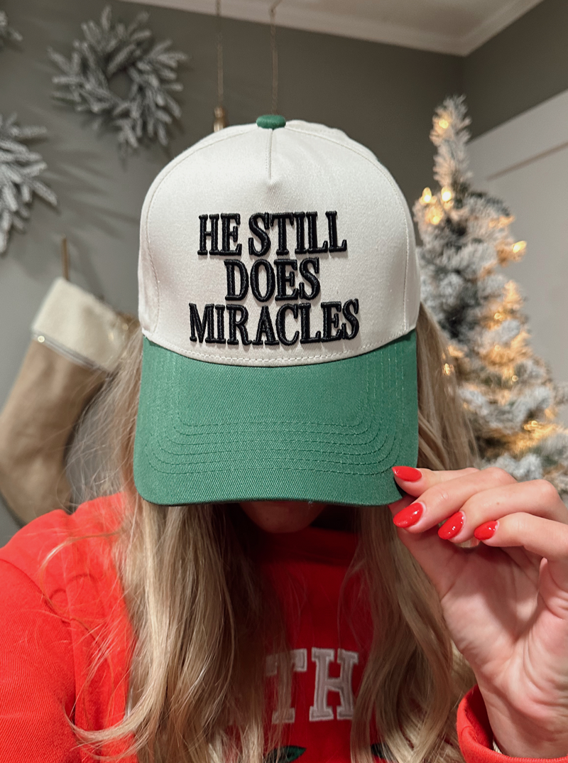 trucker hat, miracles trucker hat, hat, he still does miracles, he still  does miracles trucker hat