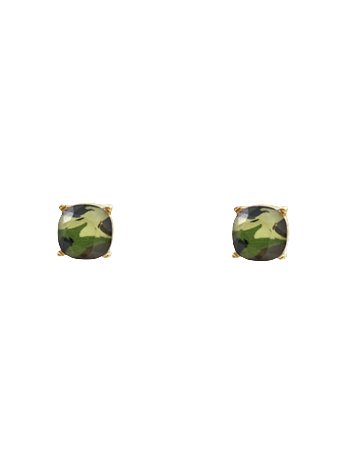Camo Stud Earrings