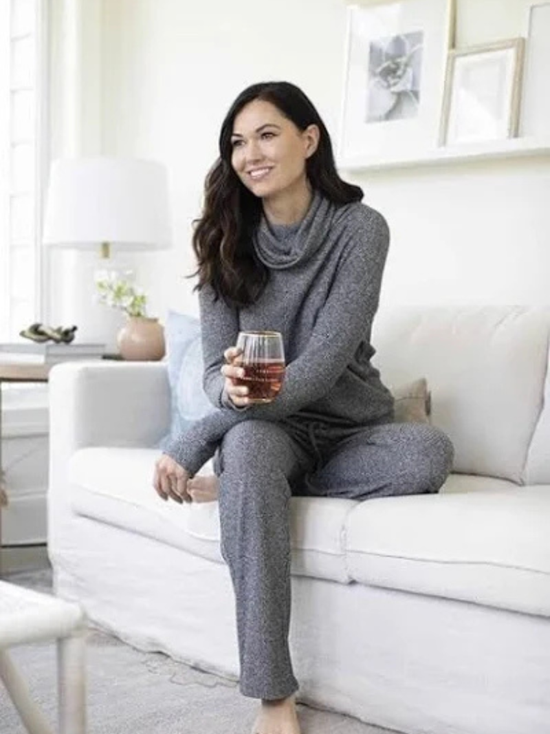 Hello Mello Cowl Neck Lounge Top*FINAL SALE