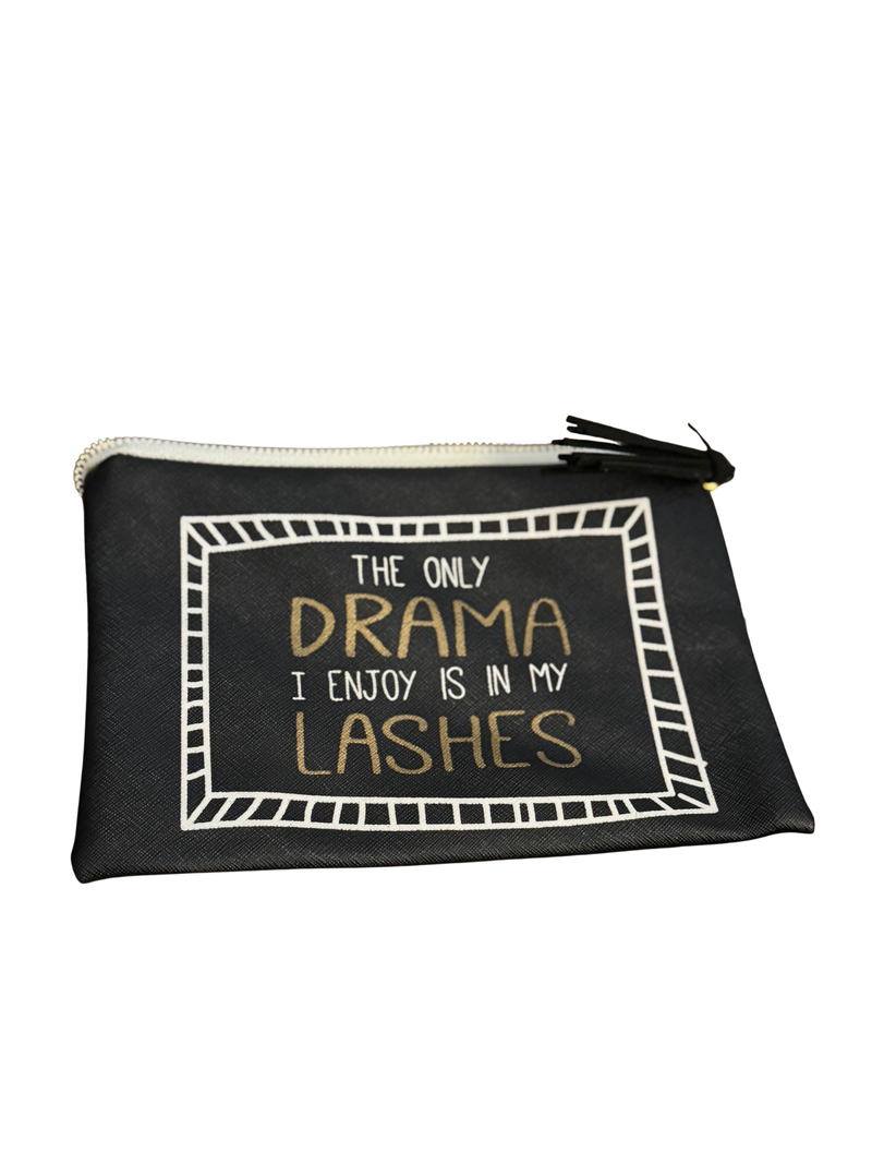 Black Vinyl Drama Bag*FINAL SALE
