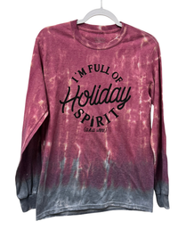 I'm Full of Holiday Spirit Long Sleeve Tee*FINAL SALE