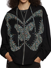 Butterfly Hoodie Zip Up
