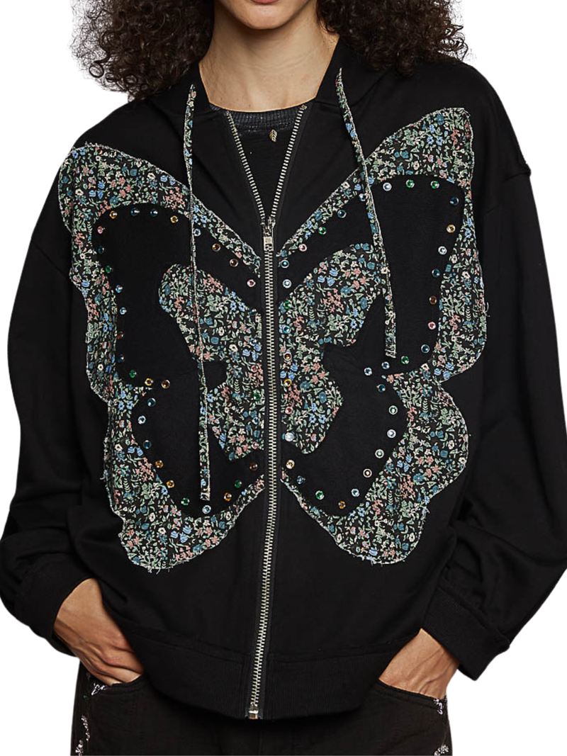Butterfly Hoodie Zip Up