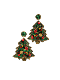 Christmas Tree Jewel Earrings