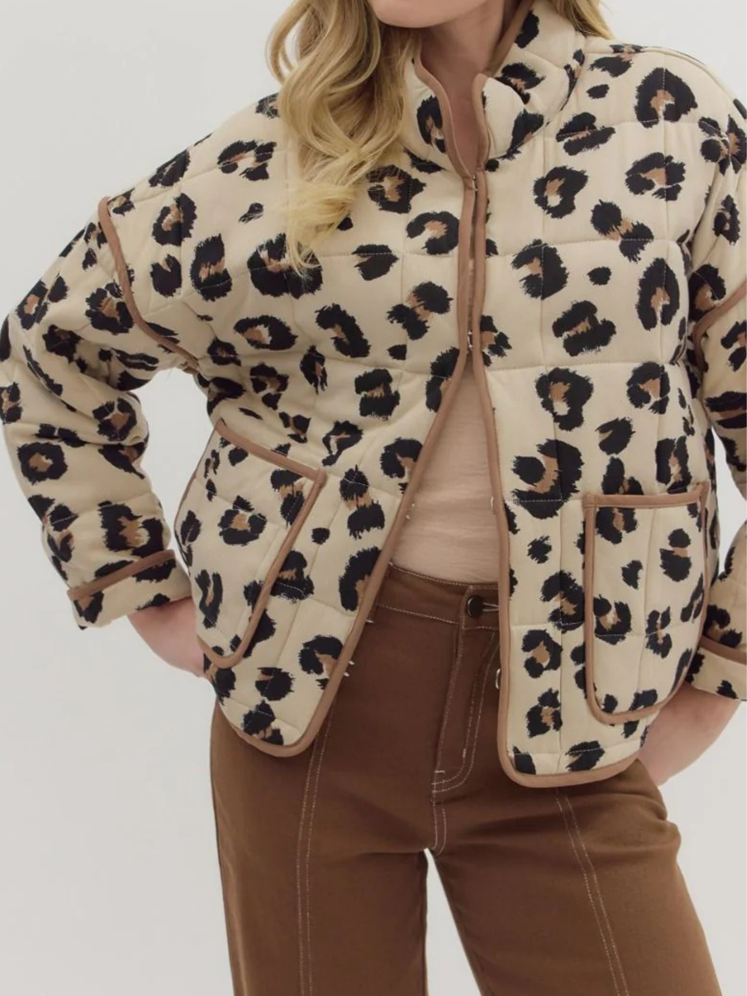 Sassy Leopard Quilted Jacket
