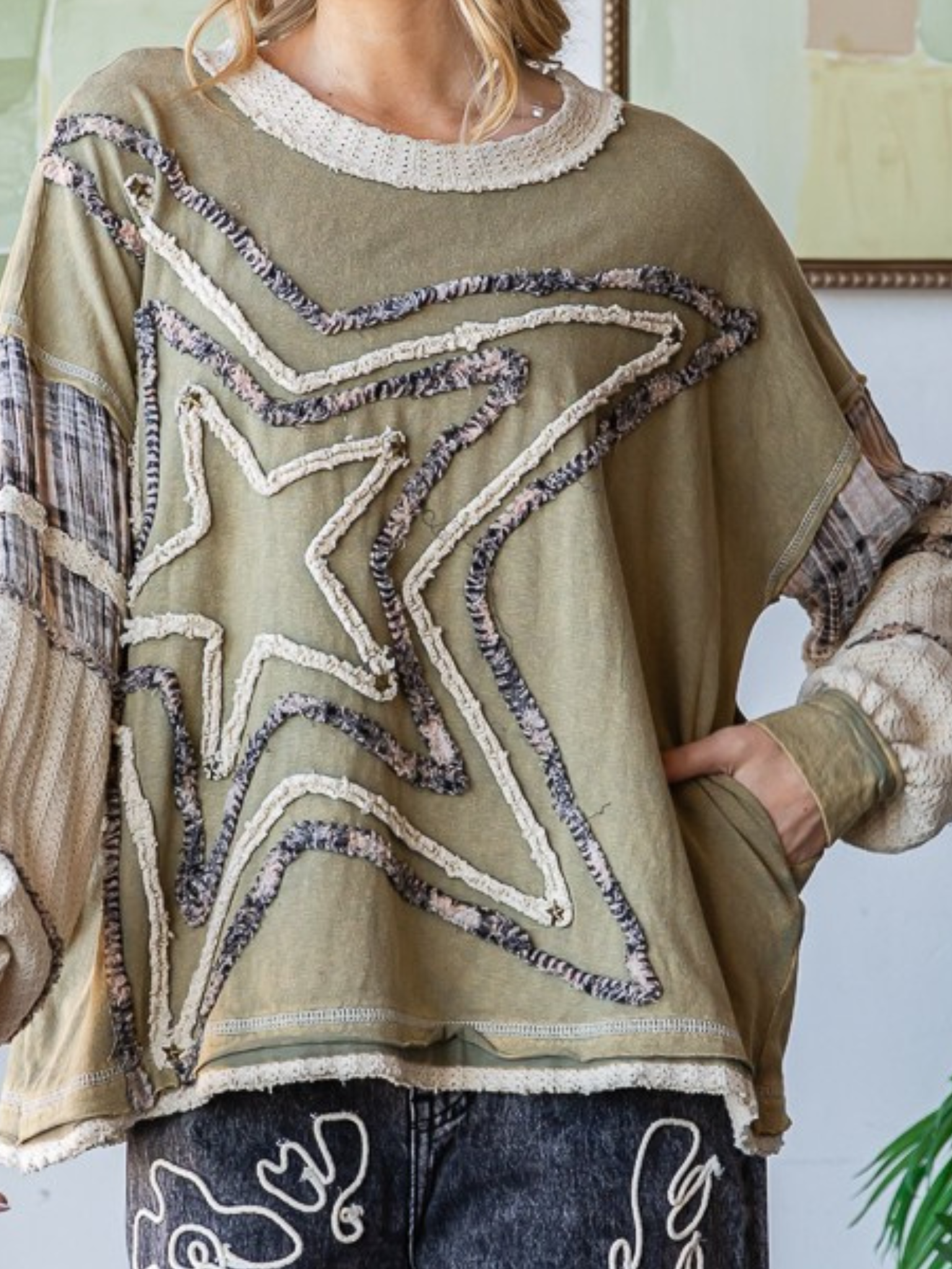 Erika's Star Patch Top