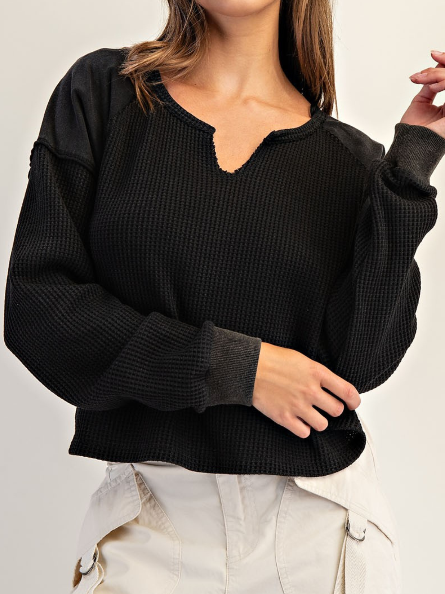 Rylee Thermal Knit Pullover