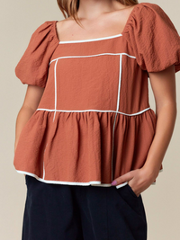Maple Avenue Square Neck Top