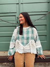 Romantic Plaid Top