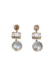 Stacked Stone Post Earrings