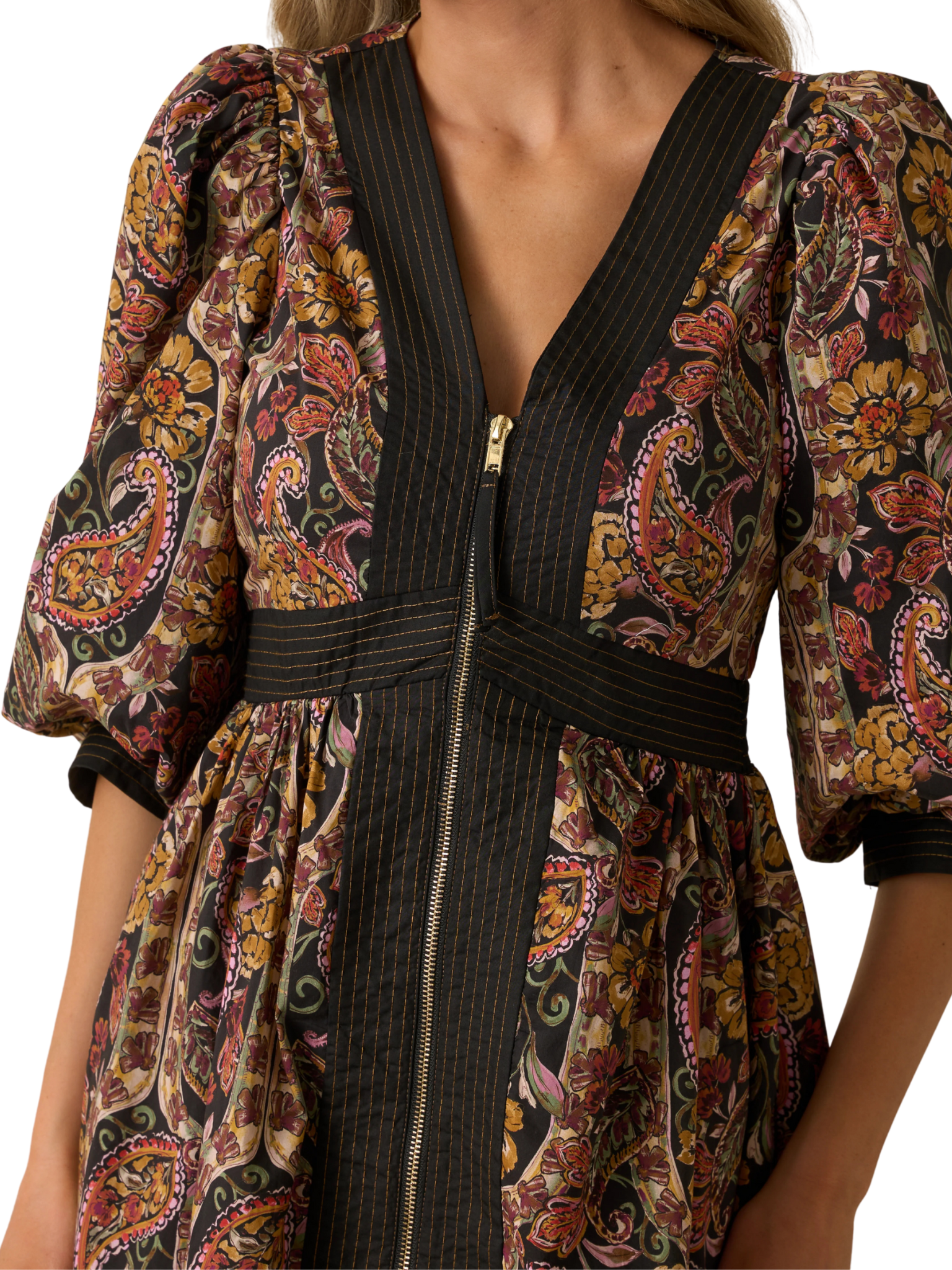 Libbie's Floral Paisley Maxi Dress