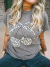 Mineral Washed Leopard Animal Cherry Graphic