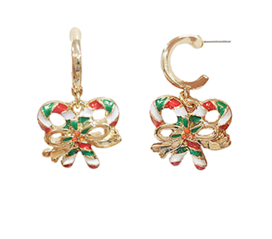 Candy Cane Earrings