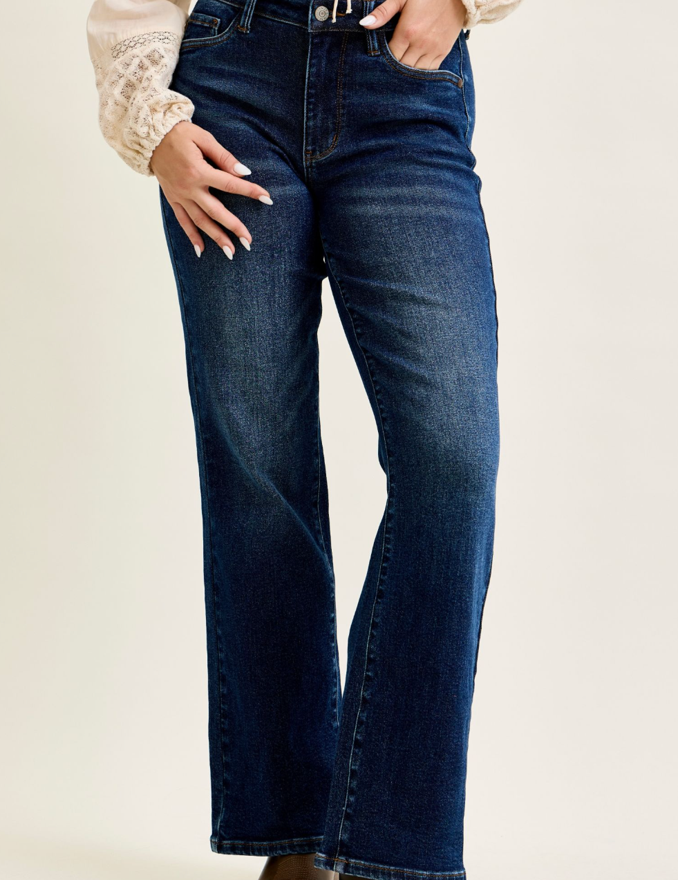 Mid Rise Alex Bootcut Jeans with Cowgirl Seaming