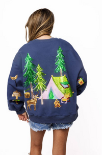 Camp Vibes Sweatshirt by Queen of Sparkles