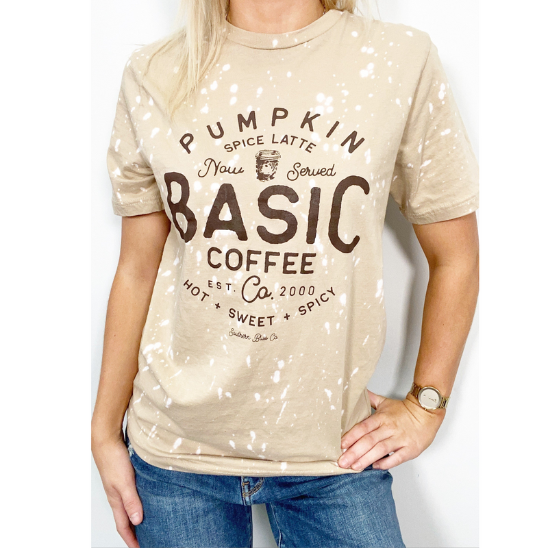 Pumpkin Basic Coffee Graphic Tee *Final Sale*