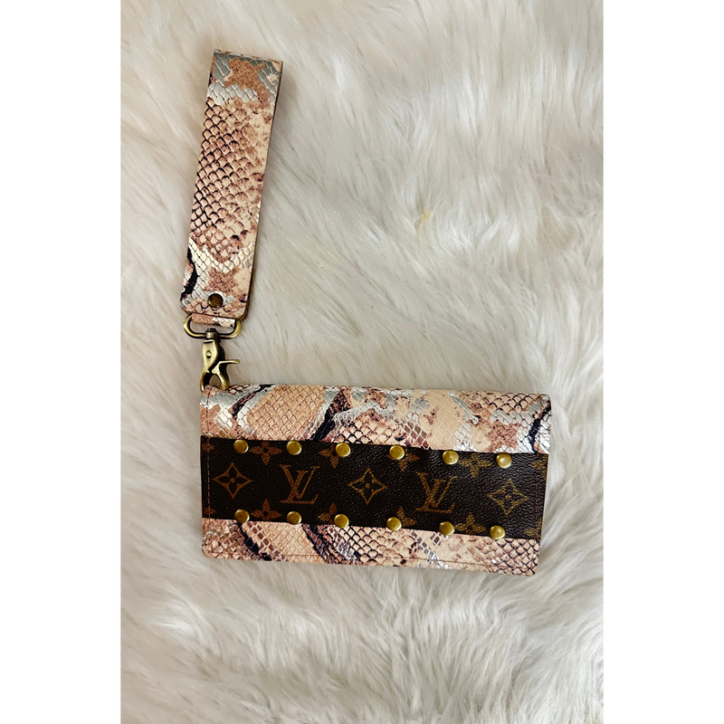 Upcycled Louis Vuitton Cowhide Wallet