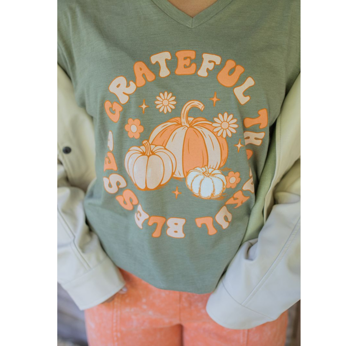 Grateful & Blessed Graphic Tee*Final Sale*