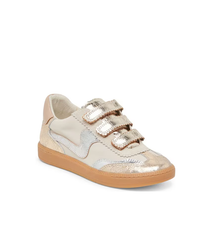 Notice Velcro Metallic Leather Sneakers by Dolce Vita