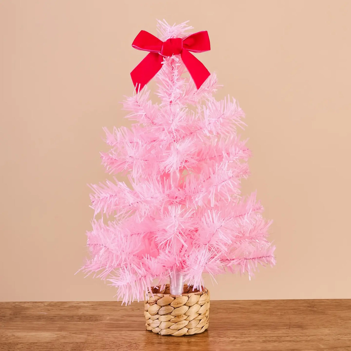 Mini Artificial Christmas Tree-Pink