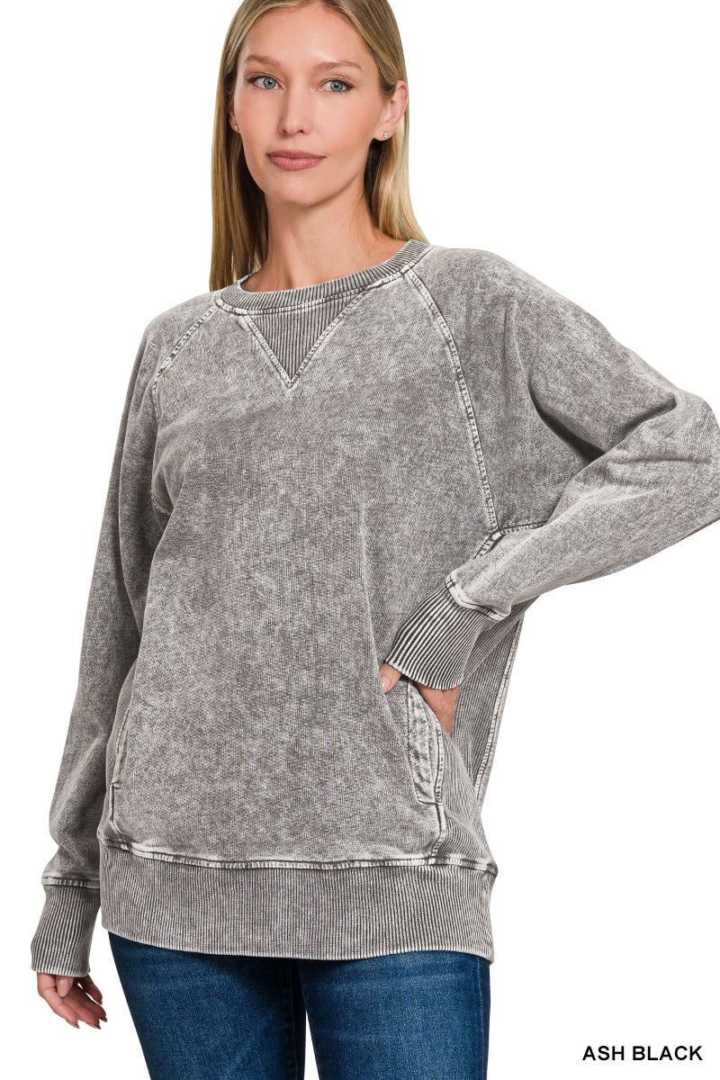 Round neck pullover