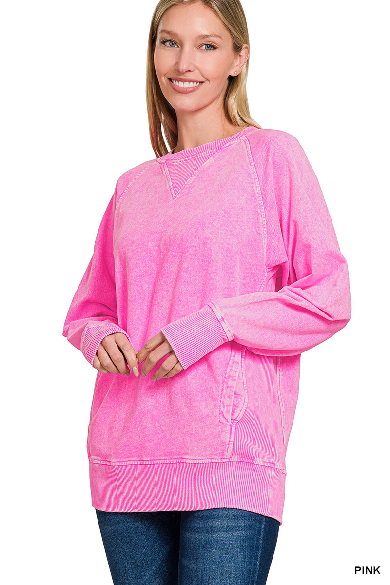 Round neck pullover