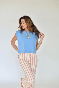 Baseball Stretchy Denim Pants for Women