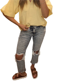 Lovervet Hi-rise crop straight fit